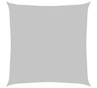 vidaXL Voile d'ombrage 4000400 – Gris clair 2,5×2,5 m 100% polyester Oxford