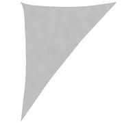 vidaXL Voile d'ombrage Gris Clair 4x5x6,4 m 100% Polyester Oxford, bâche de Voile d'ombrage, auvent d'ombrage, auvent de fête