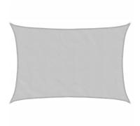 vidaXL Voile d'ombrage Gris Clair 7x6 m 100% Polyester Oxford, bâche de Voile d'ombrage, auvent d'ombrage, auvent de fête, Voile d'ombrage de Patio