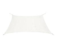 vidaXL Voile d'Ombrage PEHD Carré 3,6 x 3,6 m Blanc Voile Parasol Pare-Soleil