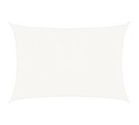 Voile d'ombrage - vidaXL - Rectangulaire 4 x 6 m - Blanc - Anti-UV - Perméable au vent et à l'eau