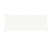vidaXL Voile d'Ombrage Protection Voile Solaire Voile de Parasol Anti UV Jardin Patio Terrasse Balcon Extérieur 160 g/m² Blanc 2x4,5 m PEHD