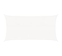 vidaXL Voile d'Ombrage Protection Voile Solaire Voile de Parasol Anti UV Jardin Patio Terrasse Balcon Extérieur 160 g/m² Blanc 2,5x4,5 m PEHD