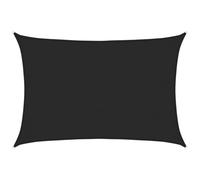 vidaXL Voile d'Ombrage Protection Voile Solaire Voile de Parasol Anti UV Jardin Patio Terrasse Balcon Extérieur 160 g/m² Noir 2,5x4 m PEHD