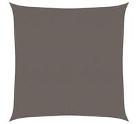 vidaXL Voile d'ombrage 160 g/m² 6 x 6 m PEHD Anthracite