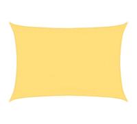 vidaXL Voile d'Ombrage Protection Voile Solaire Voile de Parasol Anti UV Jardin Patio Terrasse Balcon Extérieur 160 g/m² Beige 3,5x5 m PEHD