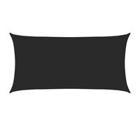 vidaXL Voile d'Ombrage Protection Voile Solaire Voile de Parasol Anti UV Jardin Patio Terrasse Balcon Extérieur 160 g/m² Noir 2x3,5 m PEHD