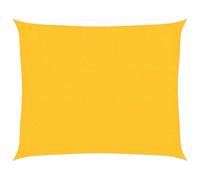 vidaXL Voile d'Ombrage Protection Voile Solaire Voile de Parasol Anti UV Jardin Patio Terrasse Balcon Extérieur 160 g/m² Jaune 2,5x3 m PEHD
