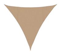 vidaXL Voile d'Ombrage Protection Voile Solaire Voile de Parasol Anti UV Jardin Patio Terrasse Balcon Extérieur 160 g/m² Taupe 4x4x4 m PEHD