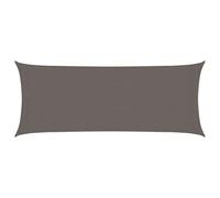 vidaXL Voile d'Ombrage Protection Voile Solaire Voile de Parasol Anti UV Jardin Patio Terrasse Balcon Extérieur 160 g/m² Anthracite 2x4,5 m PEHD