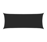 vidaXL Voile d'Ombrage Protection Voile Solaire Voile de Parasol Anti UV Jardin Patio Terrasse Balcon Extérieur 160 g/m² Noir 2x5 m PEHD