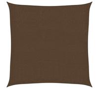 vidaXL Voile d'Ombrage Protection Voile Solaire Voile de Parasol Anti UV Jardin Patio Terrasse Balcon Extérieur 160 g/m² Marron 3x3 m PEHD