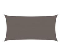 vidaXL Voile d'Ombrage Protection Voile Solaire Voile de Parasol Anti UV Jardin Patio Terrasse Balcon Extérieur 160 g/m² Anthracite 2,5x4,5 m PEHD
