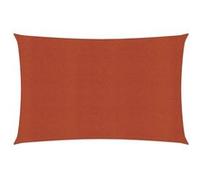 vidaXL Voile d'Ombrage Protection Voile Solaire Voile de Parasol Anti UV Jardin Patio Terrasse Balcon Extérieur 160 g/m² 311340 Rouge G