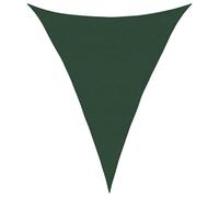 vidaXL Voile d'Ombrage Protection Voile Solaire Voile de Parasol Anti UV Jardin Patio Terrasse Balcon Extérieur 160 g/m² Vert Foncé 4x5x5 m PEHD