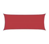 vidaXL Voile d'Ombrage Protection Voile Solaire Voile de Parasol Anti UV Jardin Patio Terrasse Balcon Extérieur 160 g/m² Rouge 2x5 m PEHD