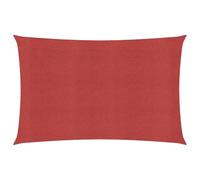vidaXL Voile d'Ombrage Protection Voile Solaire Voile de Parasol Anti UV Jardin Patio Terrasse Balcon Extérieur 160 g/m² Rouge 2,5x4,5 m PEHD