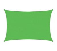 vidaXL Voile d'Ombrage Protection Voile Solaire Voile de Parasol Anti UV Jardin Patio Terrasse Balcon Extérieur 160 g/m² Vert Clair 2x2,5 m PEHD