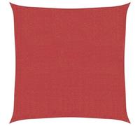 vidaXL Voile d'Ombrage Protection Voile Solaire Voile de Parasol Anti UV Jardin Patio Terrasse Balcon Extérieur 160 g/m² Rouge 2,5x2,5 m PEHD