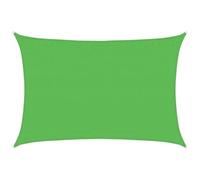 vidaXL Voile d'Ombrage Protection Voile Solaire Voile de Parasol Anti UV Jardin Patio Terrasse Balcon Extérieur 160 g/m² Vert Clair 3,5x4,5 m PEHD