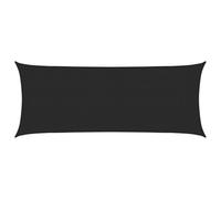 vidaXL Voile d'Ombrage Protection Voile Solaire Voile de Parasol Anti UV Jardin Patio Terrasse Balcon Extérieur 160 g/m² Noir 2x4,5 m PEHD