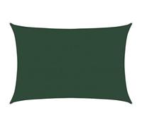 vidaXL Voile d'Ombrage Protection Voile Solaire Voile de Parasol Anti UV Jardin Patio Terrasse Balcon Extérieur 160 g/m² Vert Foncé 5x7 m PEHD