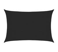 vidaXL Voile d'Ombrage Protection Voile Solaire Voile de Parasol Anti UV Jardin Patio Terrasse Balcon Extérieur 160 g/m² Noir 3x4 m PEHD