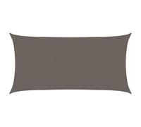 vidaXL Voile d'Ombrage Protection Voile Solaire Voile de Parasol Anti UV Jardin Patio Terrasse Balcon Extérieur 160 g/m² Anthracite 3x6 m PEHD