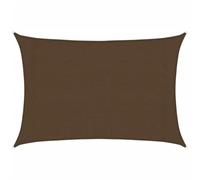 vidaXL Voile d'Ombrage Protection Voile Solaire Voile de Parasol Anti UV Jardin Patio Terrasse Balcon Extérieur 160 g/m² Marron 3x5 m PEHD