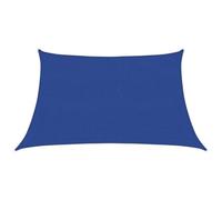 vidaXL Voile d'Ombrage Protection Voile Solaire Voile de Parasol Anti UV Jardin Patio Terrasse Balcon Extérieur 160 g/m² Bleu 3/4x2 m PEHD