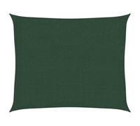 vidaXL Voile d'Ombrage Protection Voile Solaire Voile de Parasol Anti UV Jardin Patio Terrasse Balcon Extérieur 160 g/m² Vert Foncé 2,5x3 m PEHD
