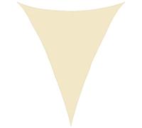 vidaXL Voile d'Ombrage Protection Voile Solaire Voile de Parasol Anti UV Jardin Patio Terrasse Balcon Extérieur 160 g/m² Crème 4x5x5 m PEHD