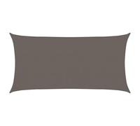 vidaXL Voile d'Ombrage Protection Voile Solaire Voile de Parasol Anti UV Jardin Patio Terrasse Balcon Extérieur 160 g/m² Anthracite 2,5x5 m PEHD