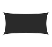 vidaXL Voile d'Ombrage Protection Voile Solaire Voile de Parasol Anti UV Jardin Patio Terrasse Balcon Extérieur 160 g/m² Noir 3x6 m PEHD