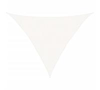 vidaXL Voile d'Ombrage Protection Voile Solaire Voile de Parasol Anti UV Jardin Patio Terrasse Balcon Extérieur 160 g/m² Blanc 3x3x4,2 m PEHD