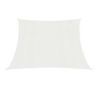vidaXL Voile d'Ombrage Protection Voile Solaire Voile de Parasol Anti UV Jardin Patio Terrasse Balcon Extérieur 160 g/m² 311269 Blanc G