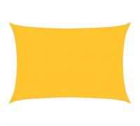 vidaXL Voile d'Ombrage Protection Voile Solaire Voile de Parasol Anti UV Jardin Patio Terrasse Balcon Extérieur 160 g/m² Jaune 3x4 m PEHD