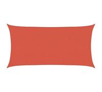 vidaXL Voile d'Ombrage Protection Voile Solaire Voile de Parasol Anti UV Jardin Patio Terrasse Balcon Extérieur 160 g/m² Terre Cuite 3/4x2 m PEHD