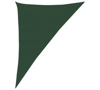 vidaXL Voile d'Ombrage Protection Voile Solaire Voile de Parasol Anti UV Jardin Patio Terrasse Balcon Extérieur 160 g/m² Vert Foncé 4x5x6,8 m PEHD