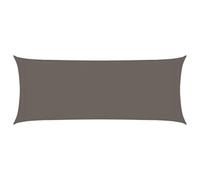 vidaXL Voile d'Ombrage Protection Voile Solaire Voile de Parasol Anti UV Jardin Patio Terrasse Balcon Extérieur 160 g/m² Anthracite 2x5 m PEHD