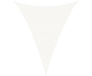 vidaXL Voile d'Ombrage Protection Voile Solaire Voile de Parasol Anti UV Jardin Patio Terrasse Balcon Extérieur 160 g/m² Blanc 3x4x4 m PEHD