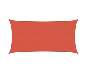 vidaXL Voile d'Ombrage Protection Voile Solaire Voile de Parasol Anti UV Jardin Patio Terrasse Balcon Extérieur 160 g/m² Terre Cuite 2x3,5 m PEHD