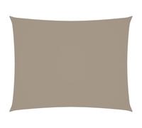 vidaXL Voile d'ombrage rectangulaire 2,5x4 m en tissu Oxford taupe résistant à l'eau
