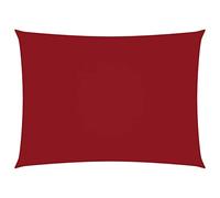 vidaXL Voile d'ombrage rectangulaire en tissu Oxford 3,5x5m Rouge