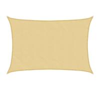 vidaXL Voile d'ombrage Sable 3,5x2,5 m 100% Polyester Oxford, bâche de Voile d'ombrage, auvent d'ombrage, auvent de fête, Voile d'ombrage de Patio
