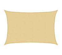 vidaXL Voile d'ombrage Sable 3,5x2,5 m 100% Polyester Oxford, bâche de Voile d'ombrage, auvent d'ombrage, auvent de fête, Voile d'ombrage de Patio