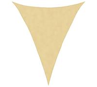 vidaXL Voile d'ombrage Sable 3x4x4 m 100% Polyester Oxford, bâche de Voile d'ombrage, auvent d'ombrage, auvent de fête, Voile d'ombrage de Patio
