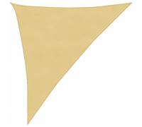 Voile de Parasol Tissu Oxford Triangulaire 3x4x5 m Beige Ombrage Store vidaXL