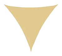 vidaXL Voile d'ombrage Sable 4,5x4,5x4,5 m 100% Polyester Oxford, bâche de Voile d'ombrage, auvent d'ombrage, auvent de fête