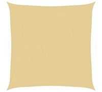 vidaXL Voile d'ombrage Sable 4x4 m 100% Polyester Oxford, bâche de Voile d'ombrage, auvent d'ombrage, auvent de fête, Voile d'ombrage de Patio
